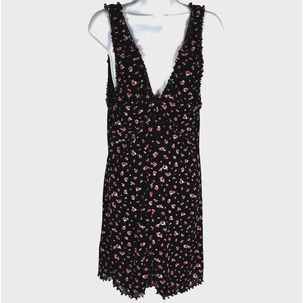 Unbranded Vtg Y2k Mesh Knit Sun Dress Sz S-M Whimsigoth Dark Coquette Cottage
